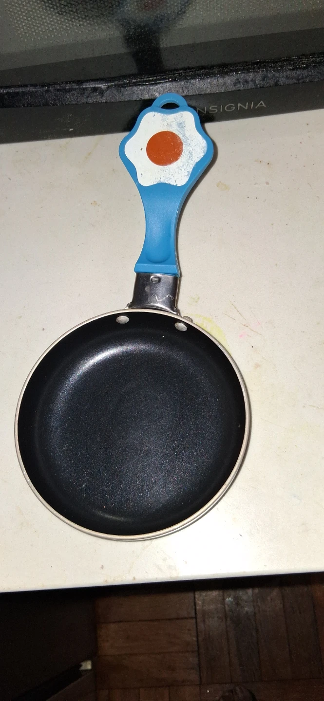 Mini Frying Pan with Blue Handle