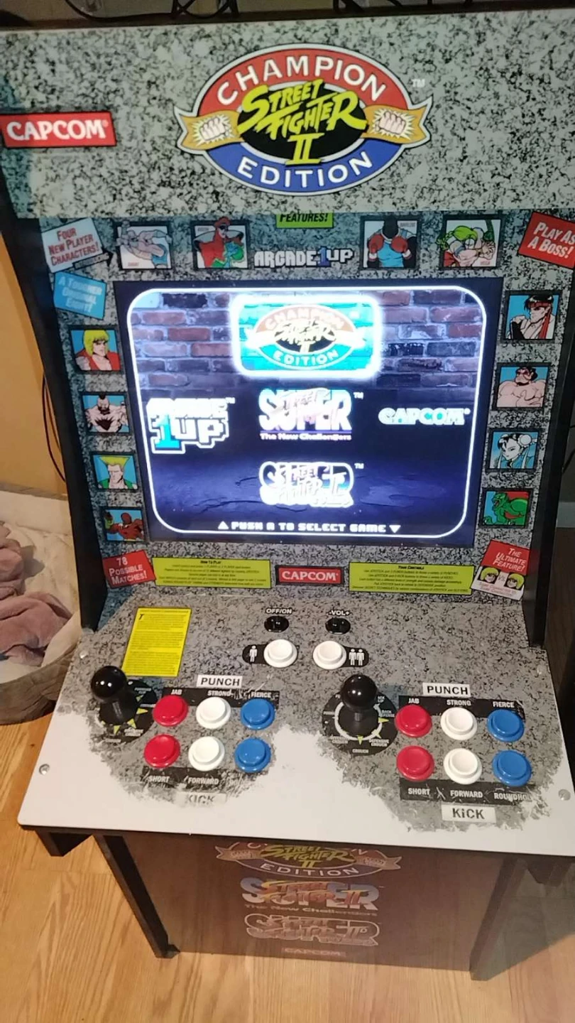 Arcade 1 Up Champion Street Fighter II Edition Arcade Cabinet