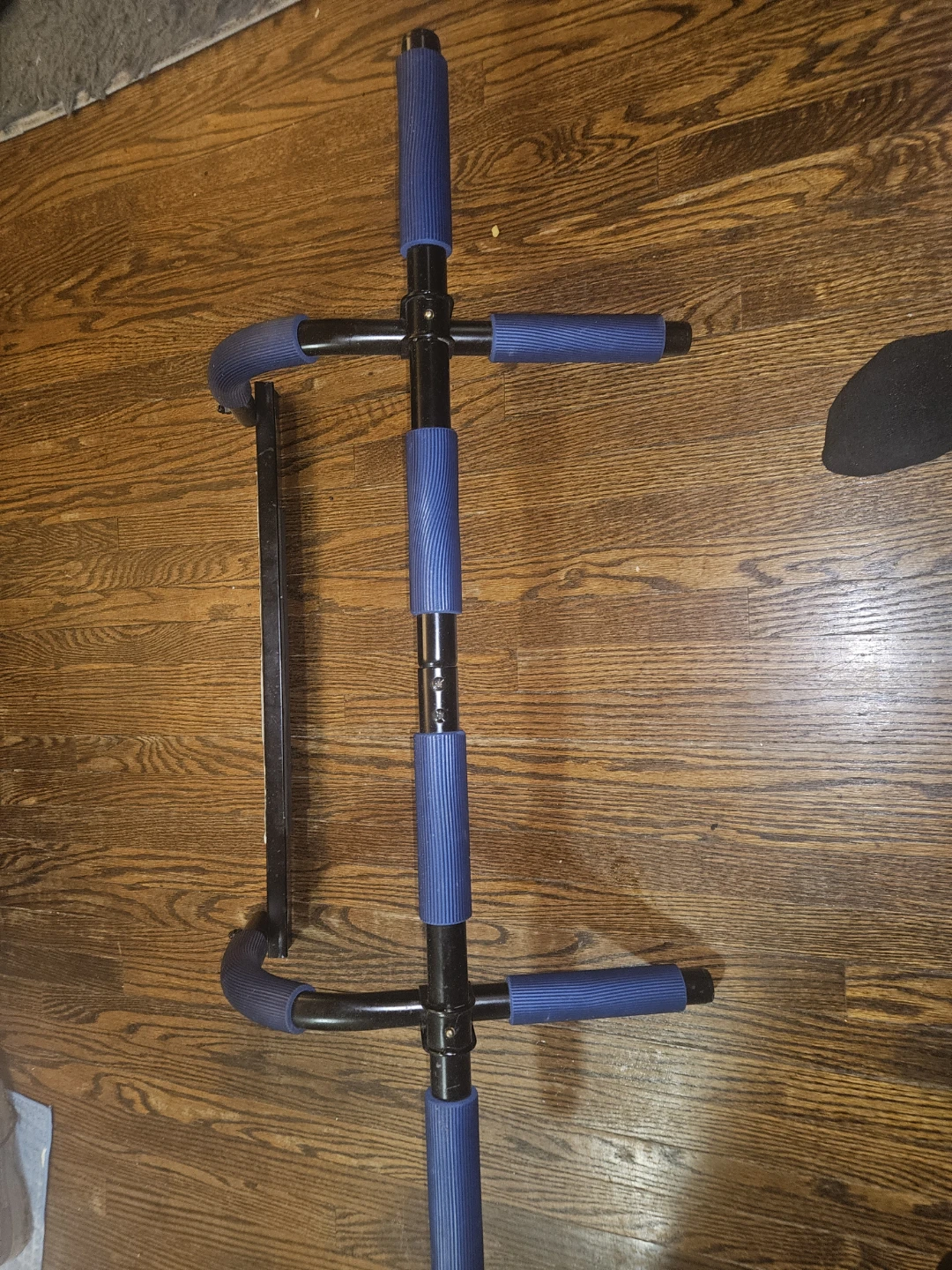 Doorway Pull-Up/Push-up Bar with Blue Grips