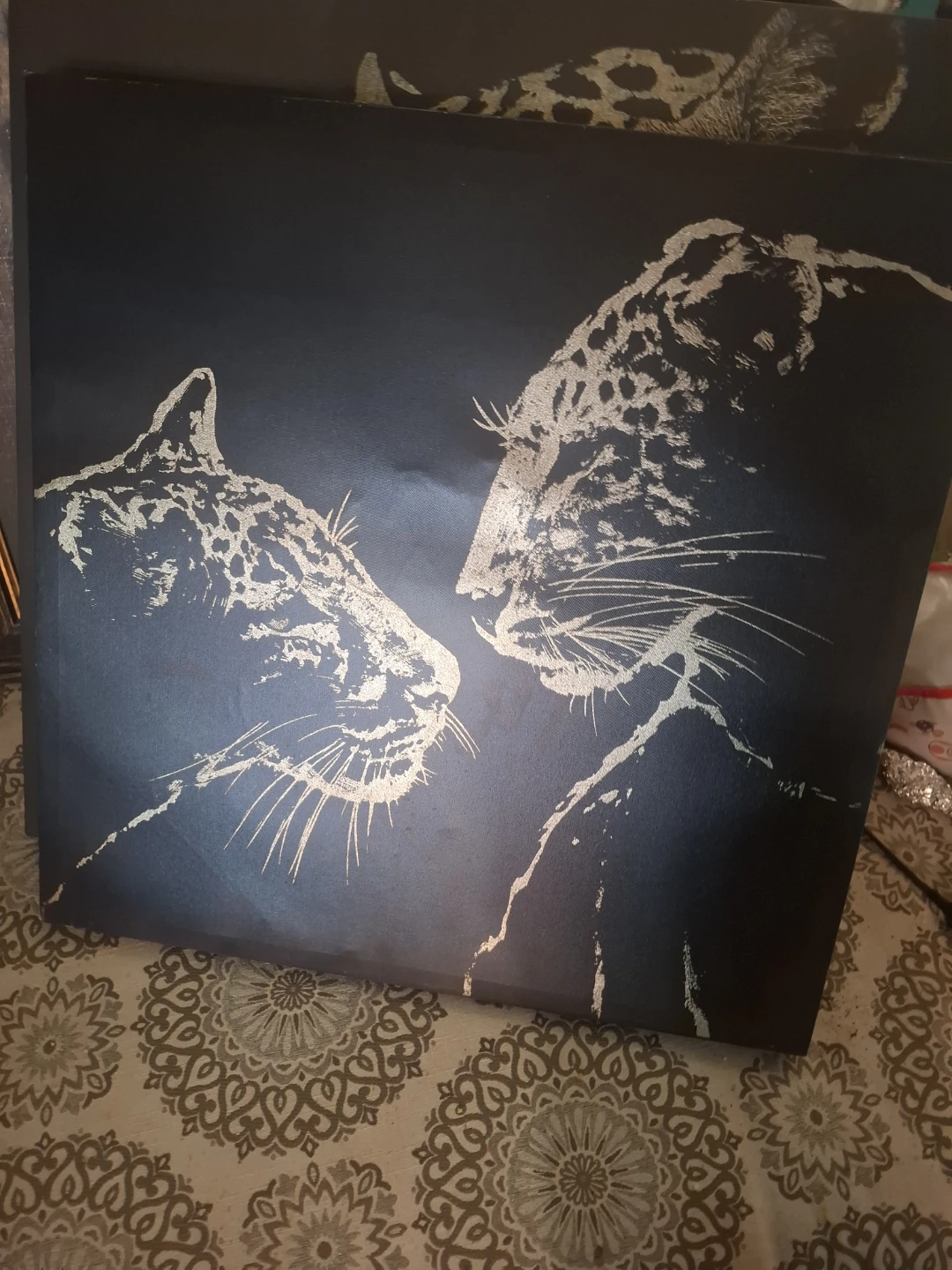 Framed Art Print Set of 3 Leopard and Lion Designs - photo 5
