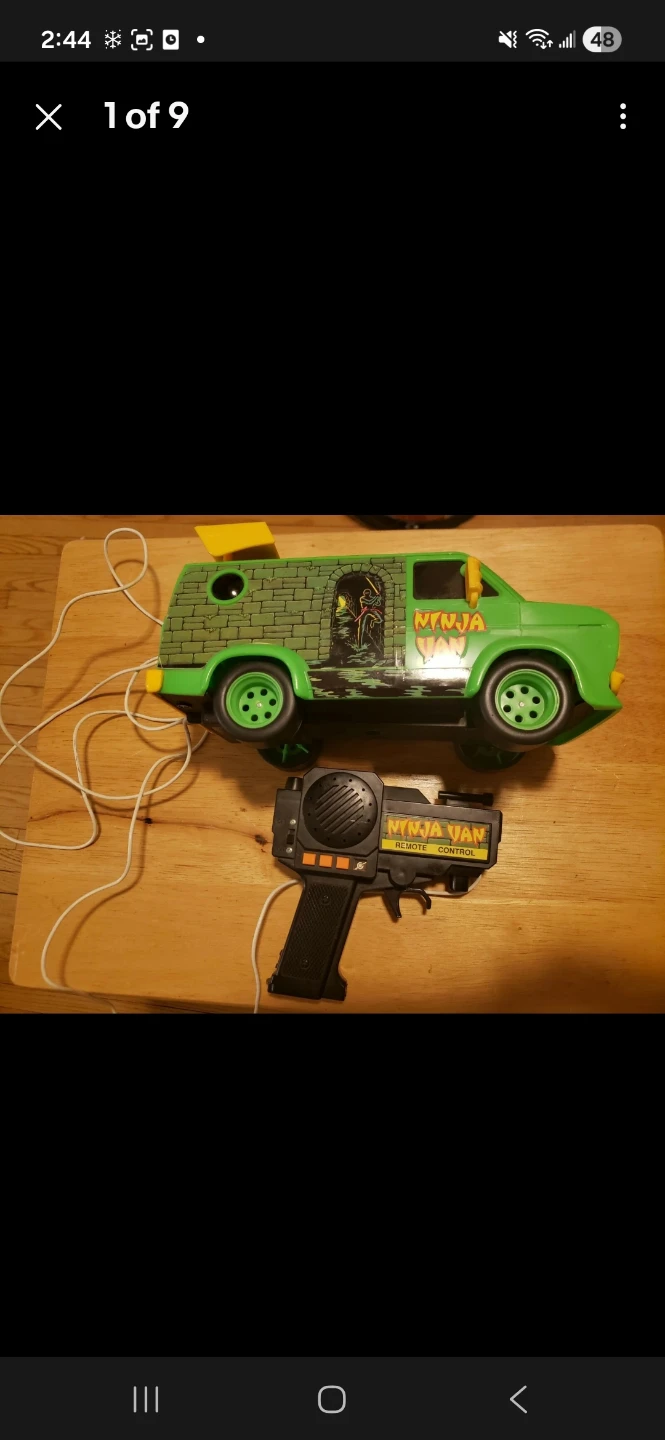 Vintage Ninja Van Remote Control Van Toy