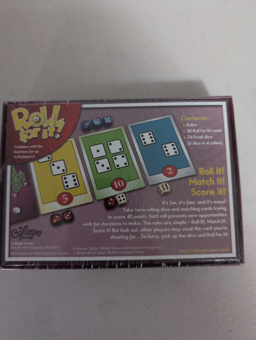 Roll For It! Card Game by Chris Leder - Calliope Games - photo 2