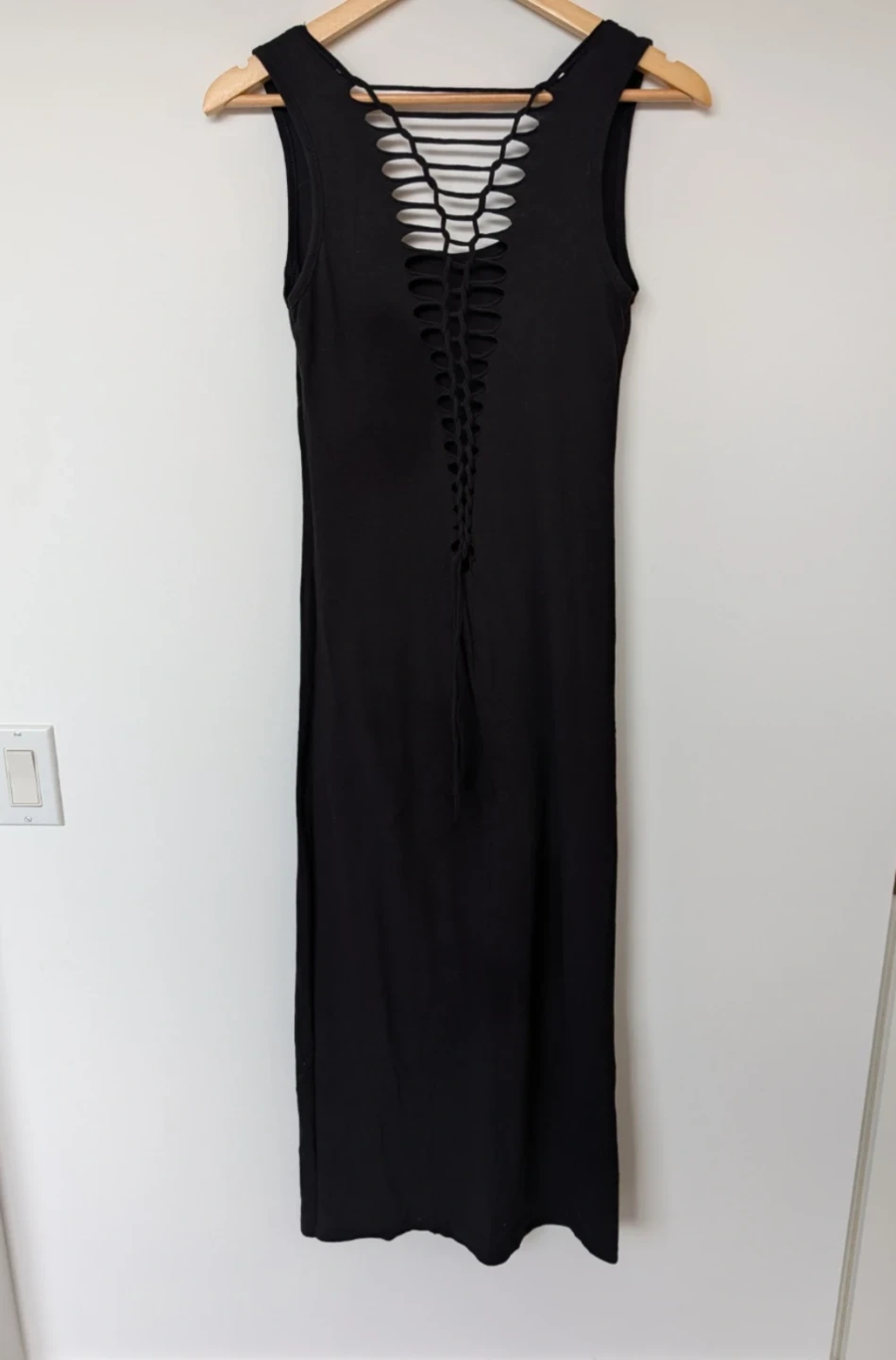 Black Dress with Intricate Cutout Back (Small) - photo 5