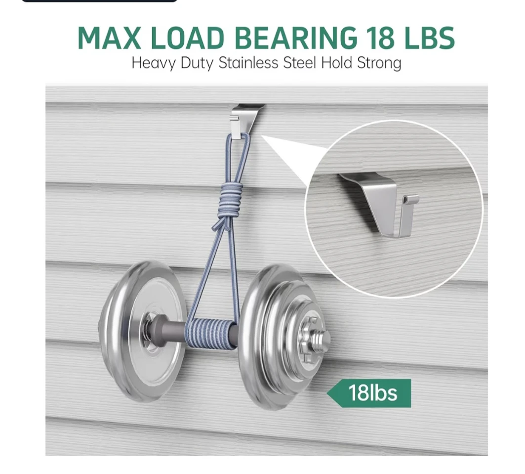 Vinyl Siding Hooks, (30 Pack) Heavy Duty Vinyl Siding - photo 4