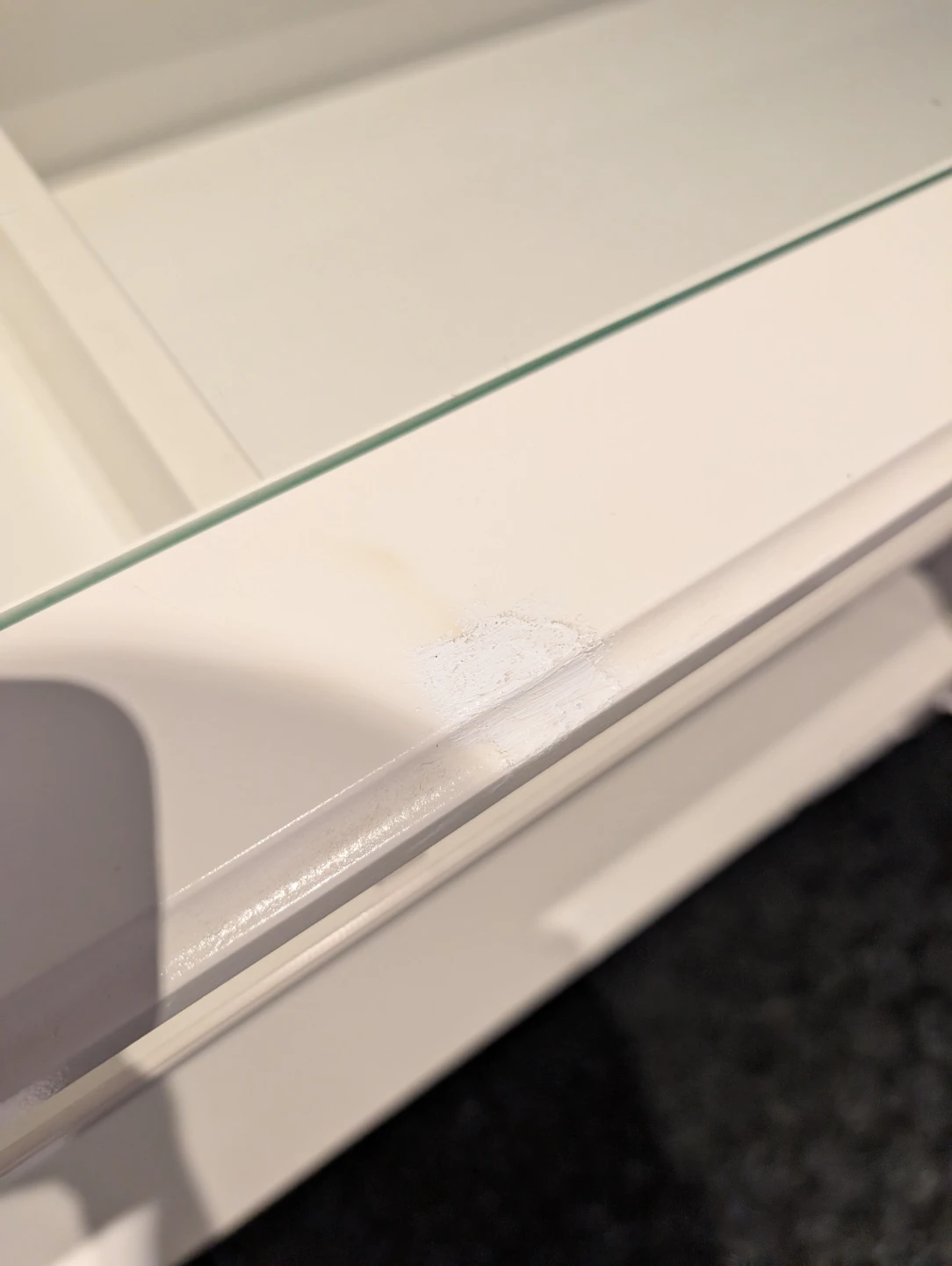 IKEA LIATORP White Console Table with Glass Top - photo 3