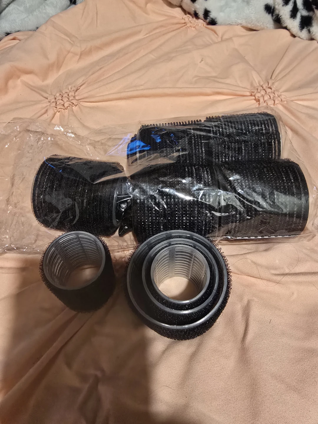 Black Self-Grip Hair Rollers Set - photo 2