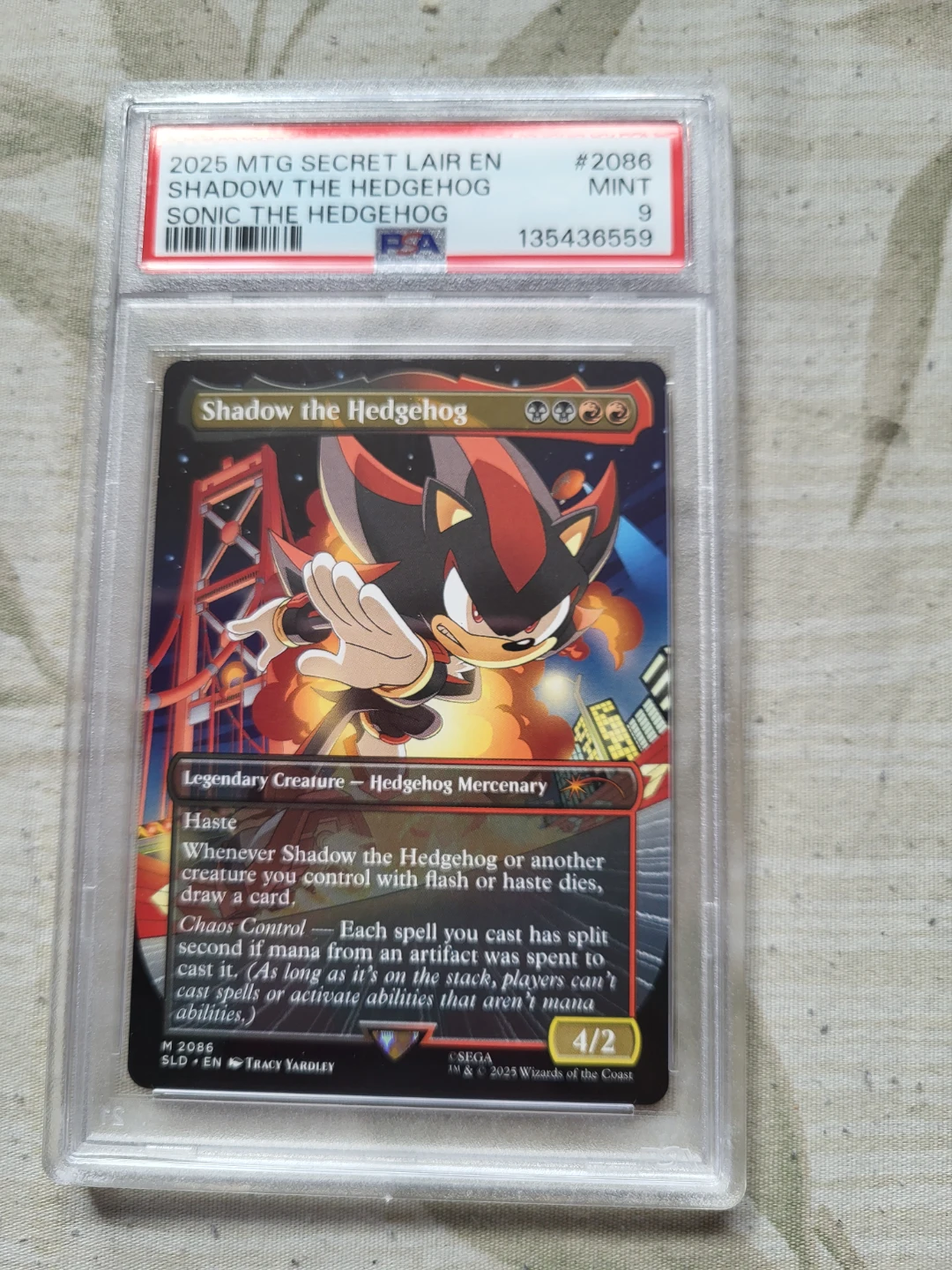 Magic  Shadow the Hedgehog Secret Lair Card