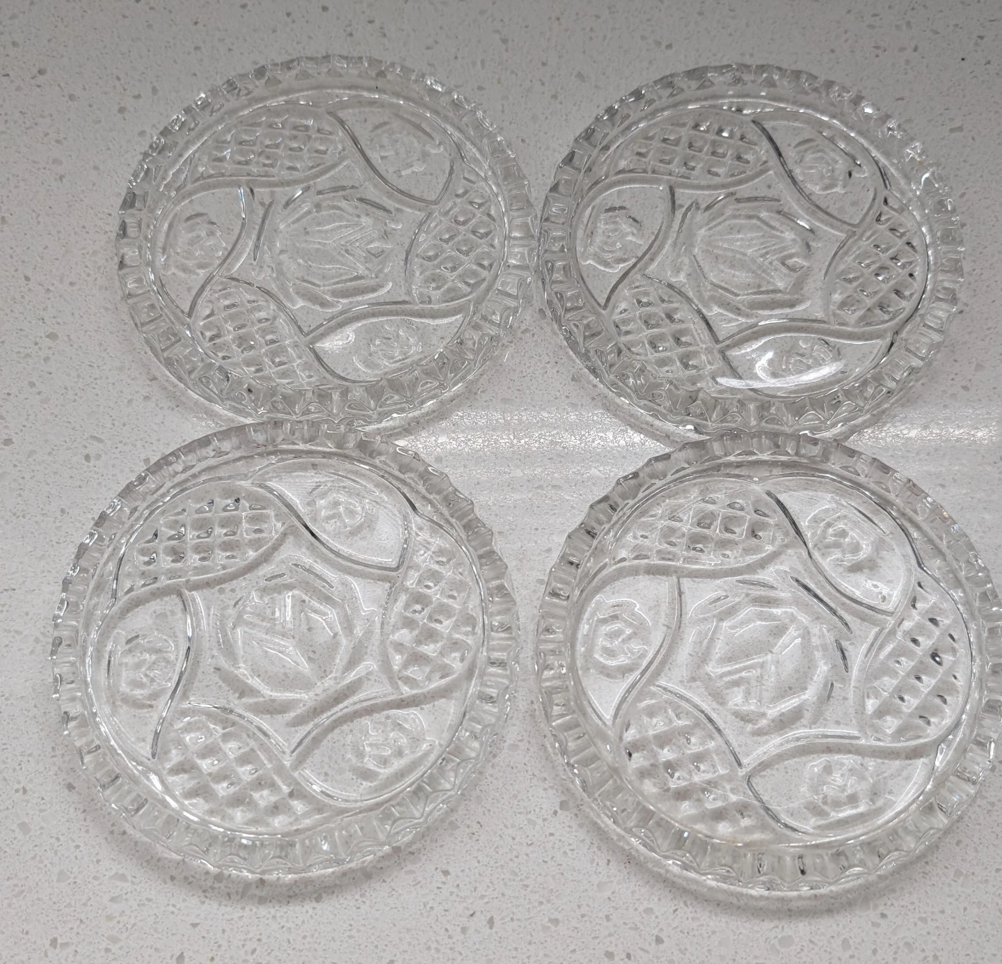 4 Glass Coasters