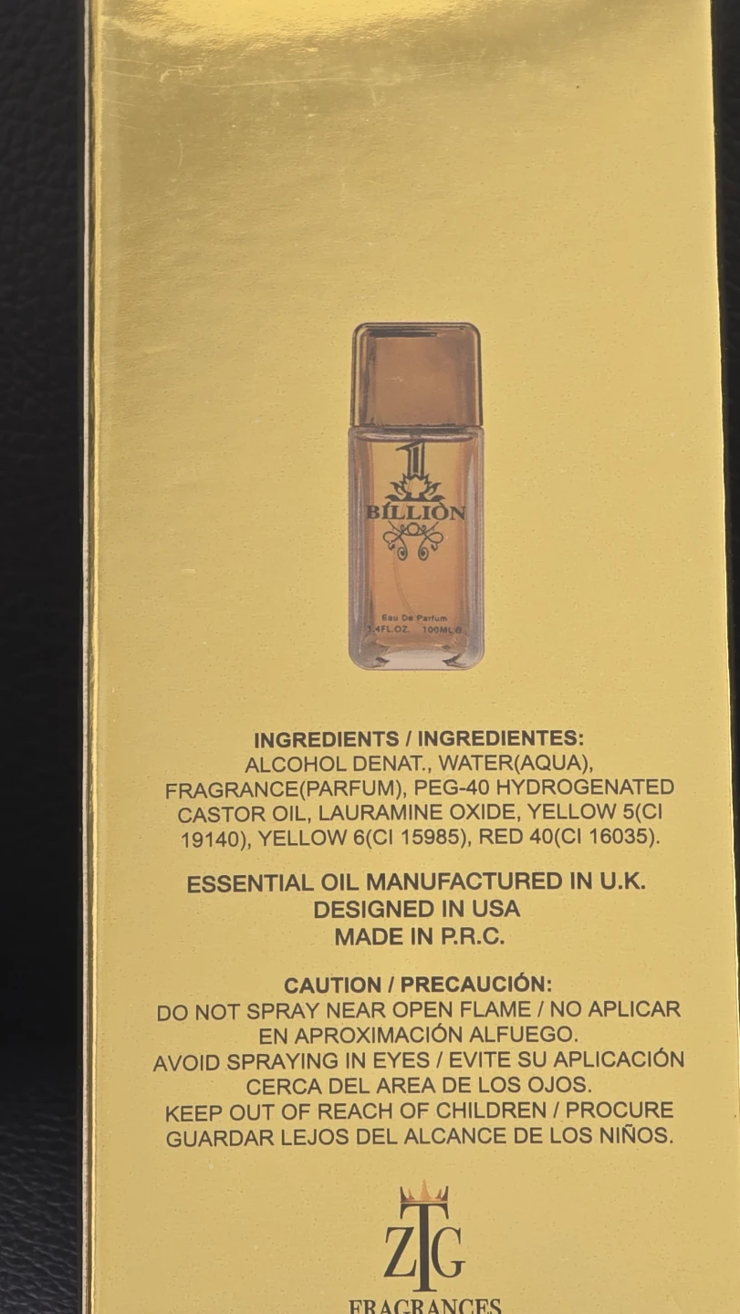 Brand new Man's Billion Eau de Parfum 100ml for sale - photo 3
