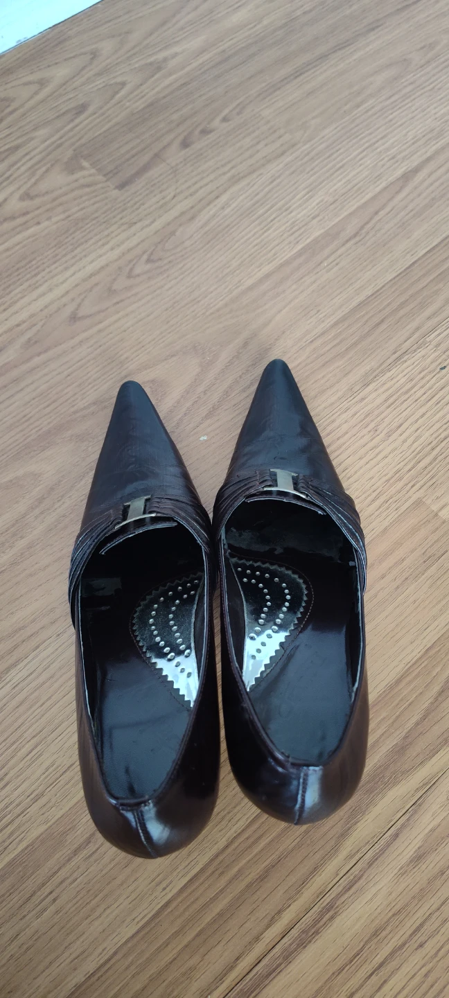 Women's Brown Genuine Leather Heels - photo 3