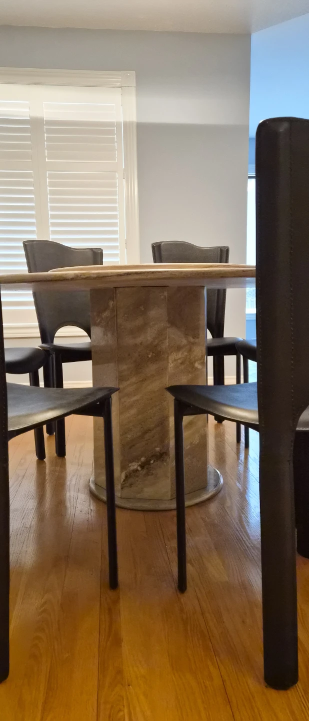 Round Marble Dining Table with Lazy Susan (8 seater) - photo 3