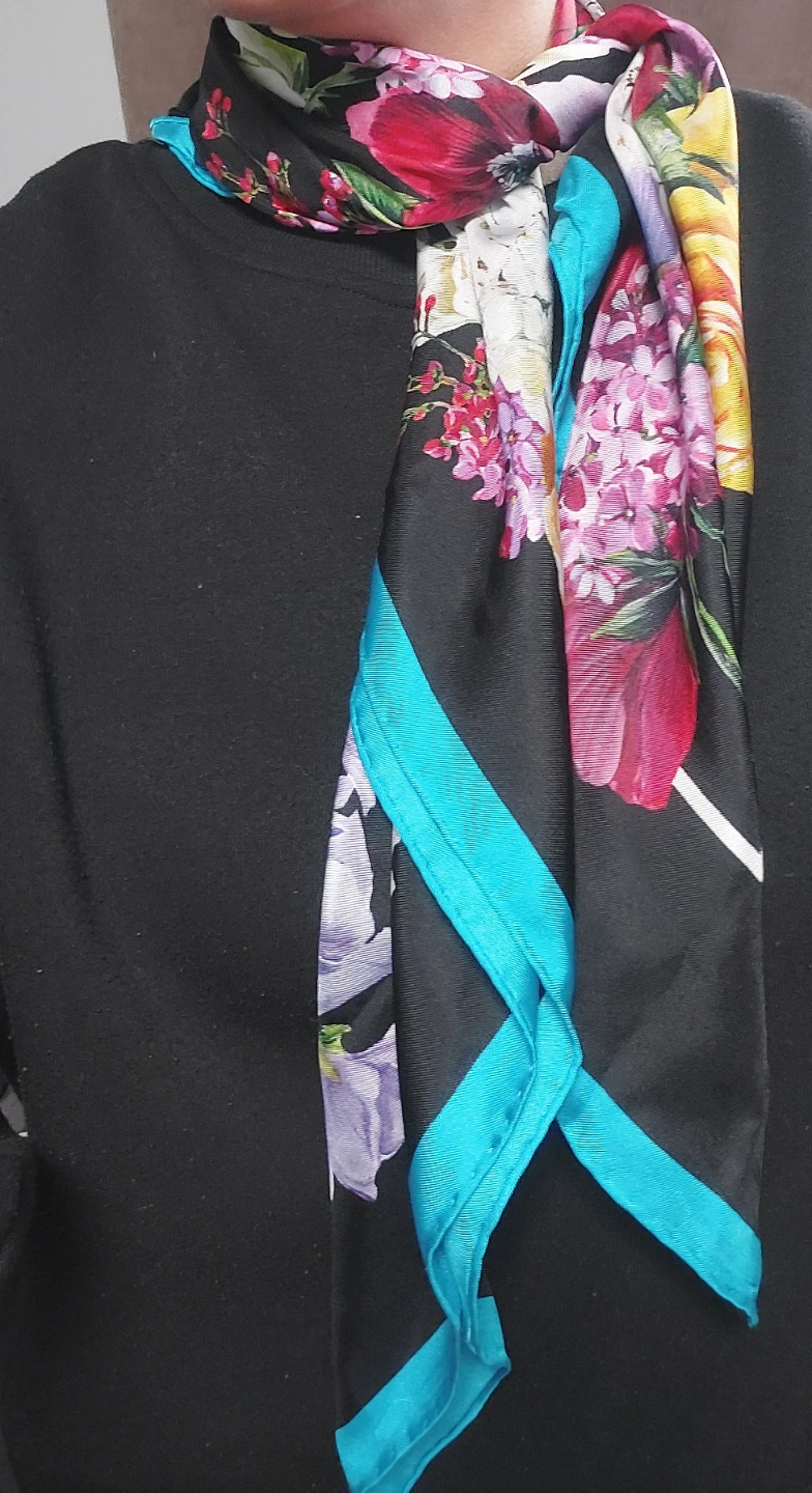 Dolce & Gabbana Floral Silk Scarf