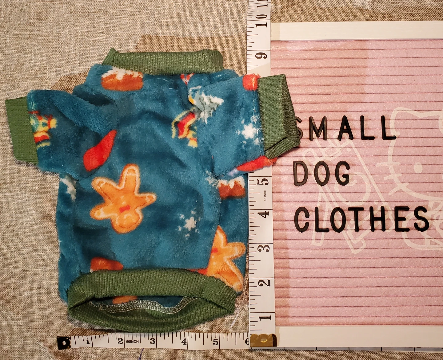 Teal Holiday Dog Sweater - XS - photo 2