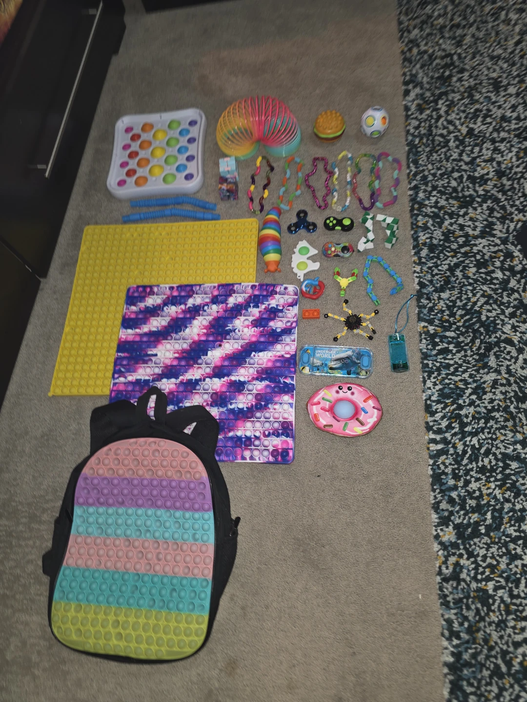 FIDGET Backpack and Various style Toy Bundle