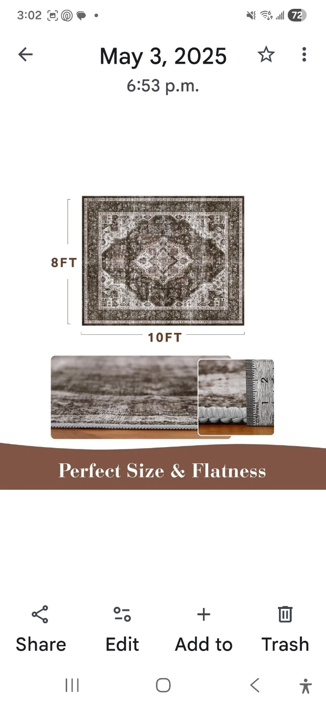 10FT x 8FT Area Rug - photo 4