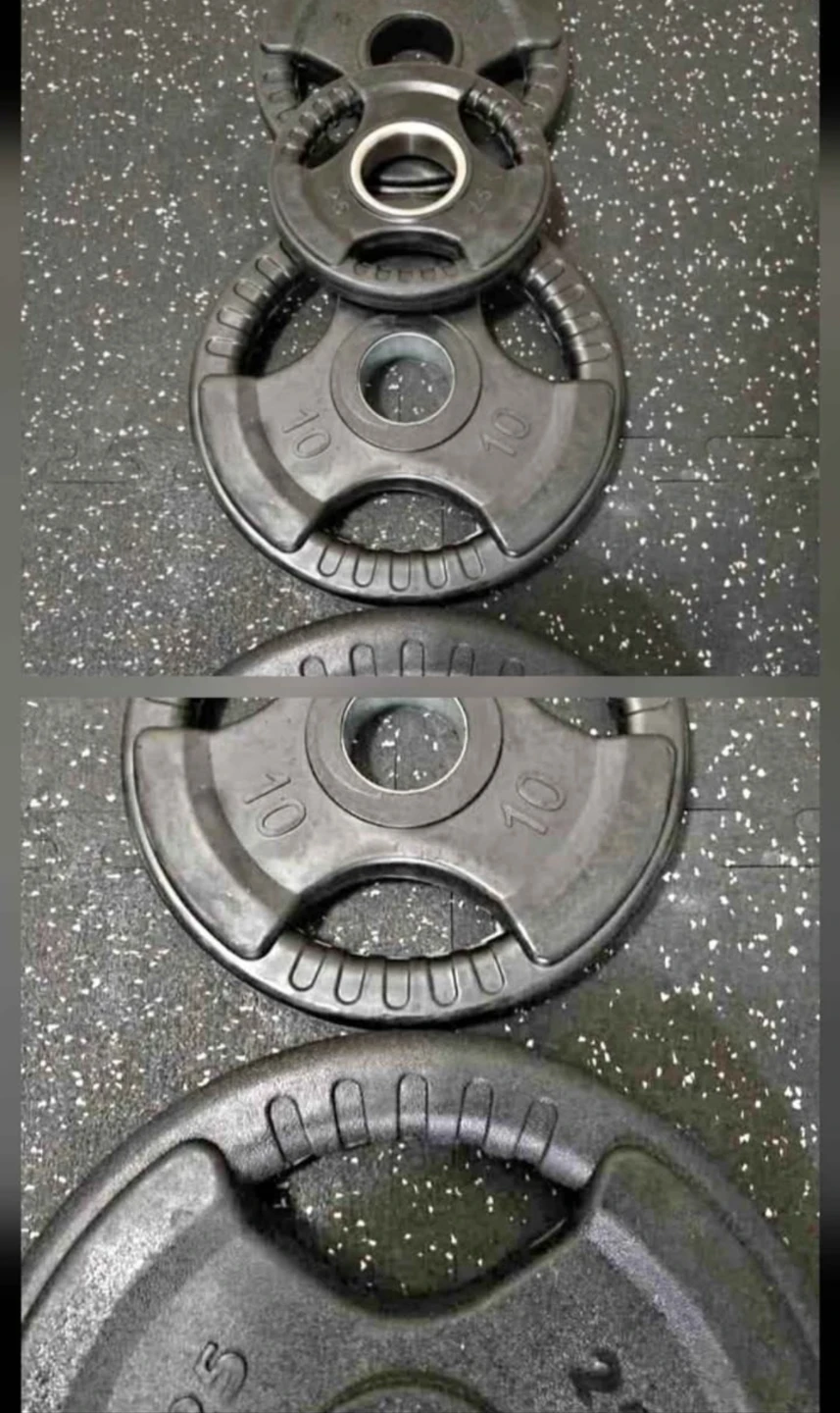 2.5lb - 45lb available/Rubber Coated Weight Plate Set - New!