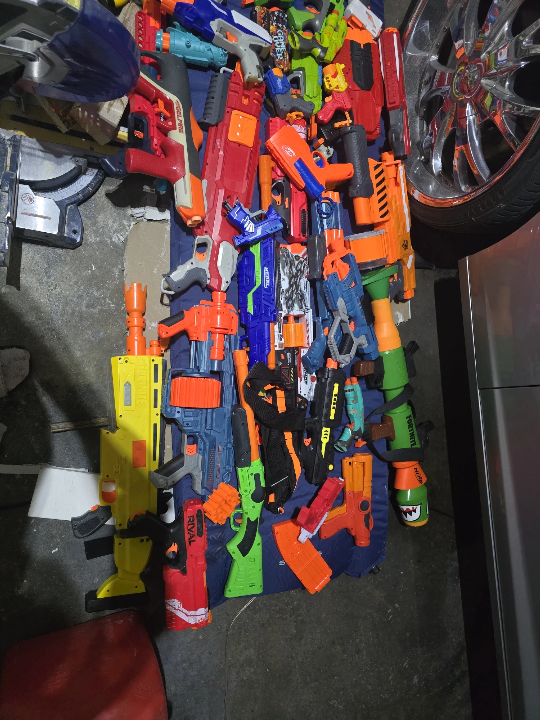 Bulk Lot of Nerf and X-Shot Blasters and Accessories