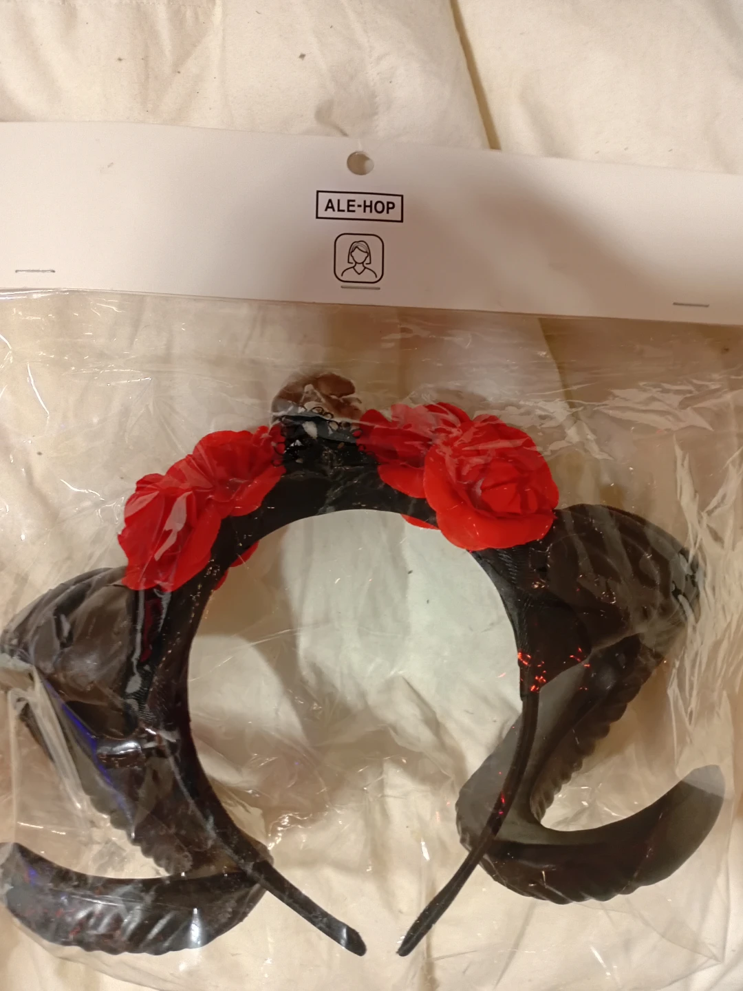 ALE-HOP Skull and Roses Headband