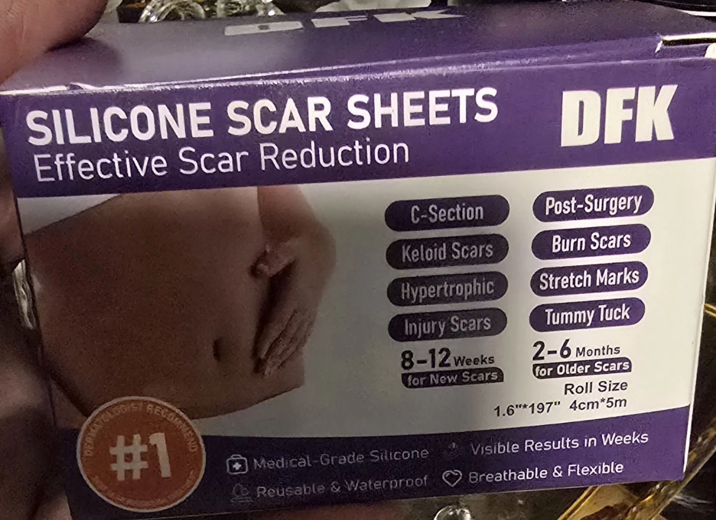 DFK Silicone Scar Sheets for Scar Reduction