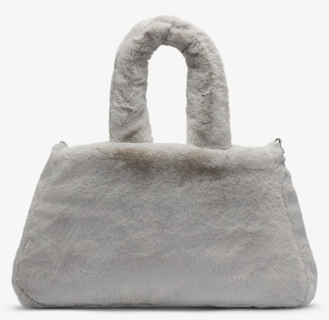 Nike Grey and White Fur Tote Bag - photo 2