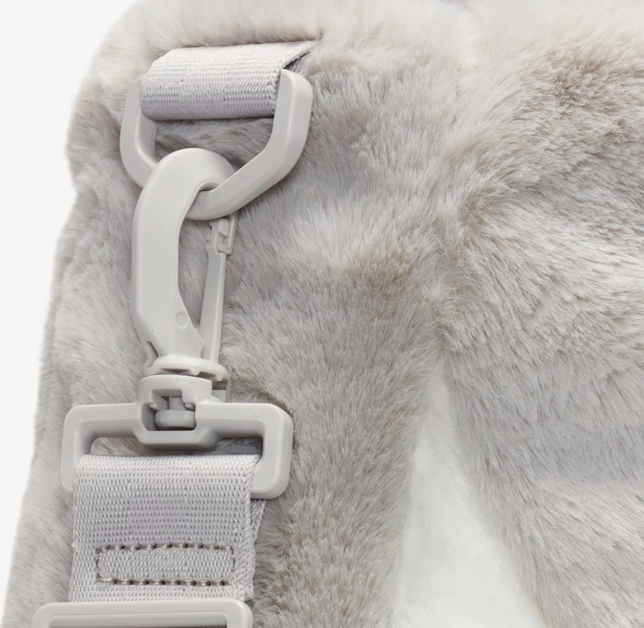 Nike Grey and White Fur Tote Bag - photo 3