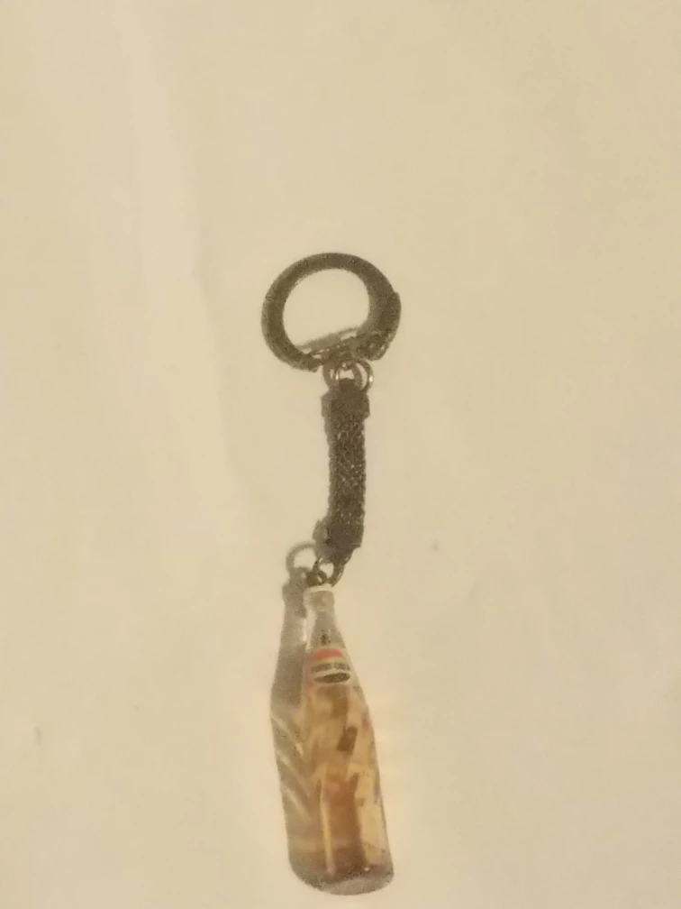 vintage Pepsi-Cola Bottle Keychain Charm