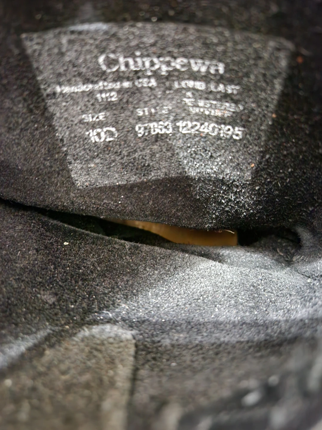 Chippewa Black Leather Motorcycle Boots Size 10D - photo 4