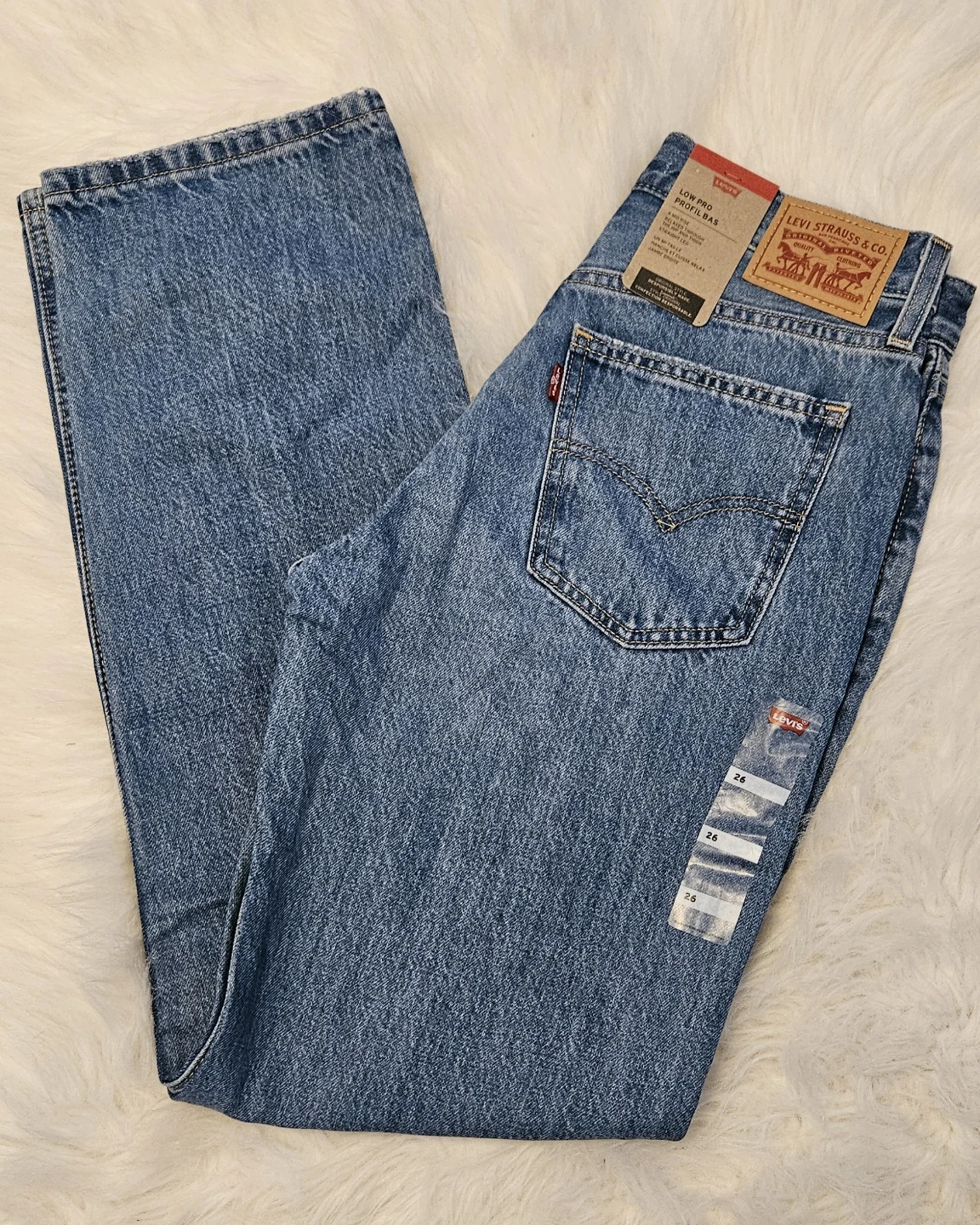 Levi's Low Pro Straight Jeans Women's Size 26