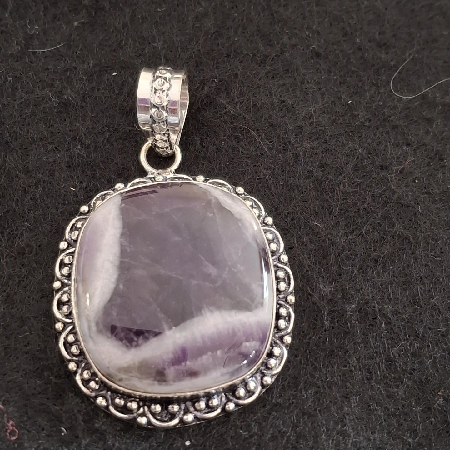 Sterling Silver Amethyst Pendant Necklace - photo 4