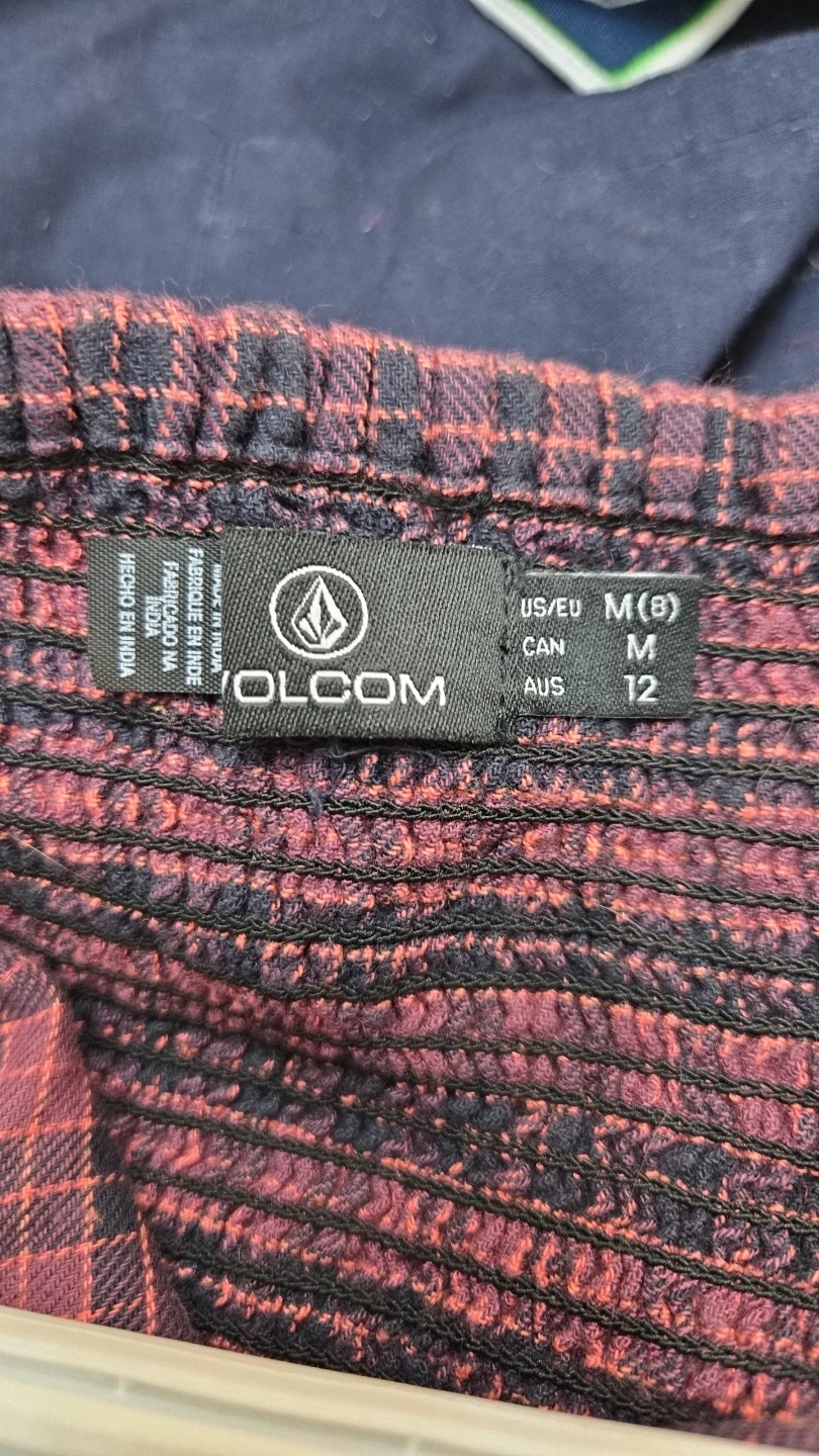Volcom Plaid Crop Top - Women's Size M - photo 2