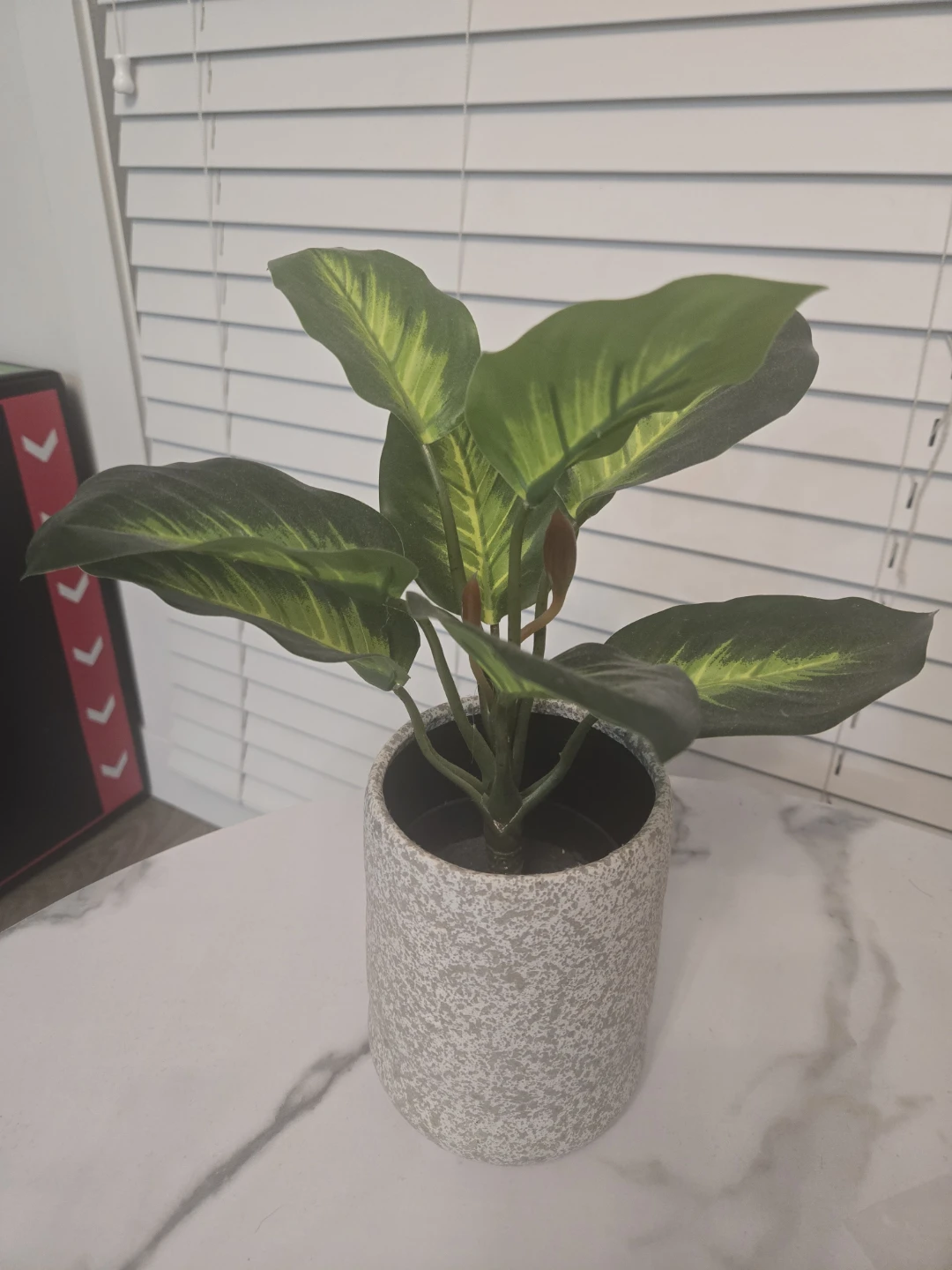 Artificial Plant in Speckled Pot - photo 2