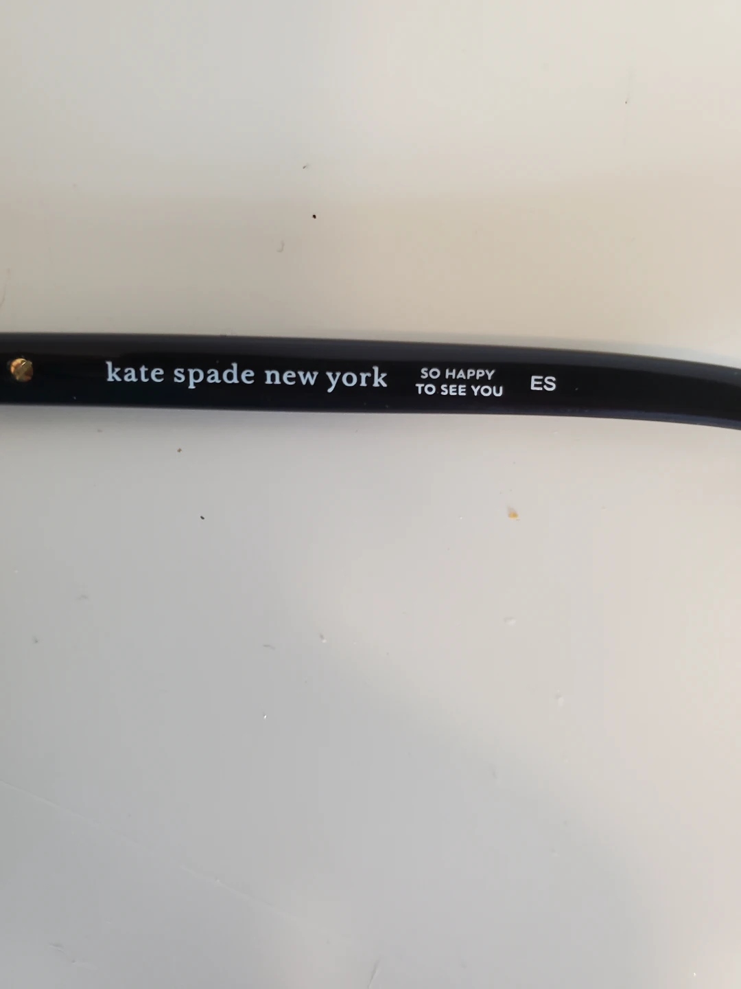 Kate Spade Black Rectangle 807 140 Frame Flex Arms Gold Hinge - photo 3