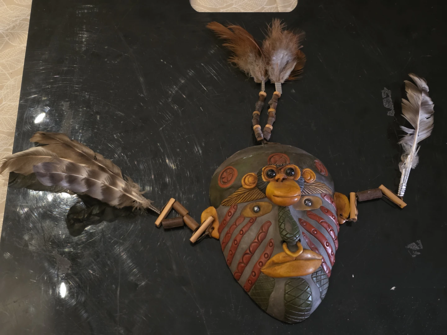 Handmade Tribal Mask Wall Hanging