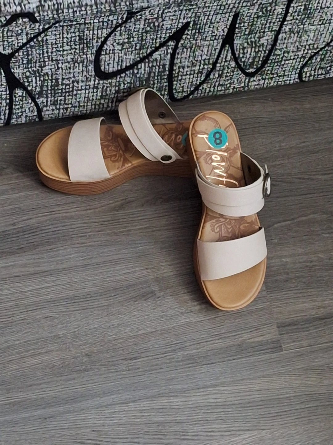 White Platform Sandals - Size 8 - photo 2