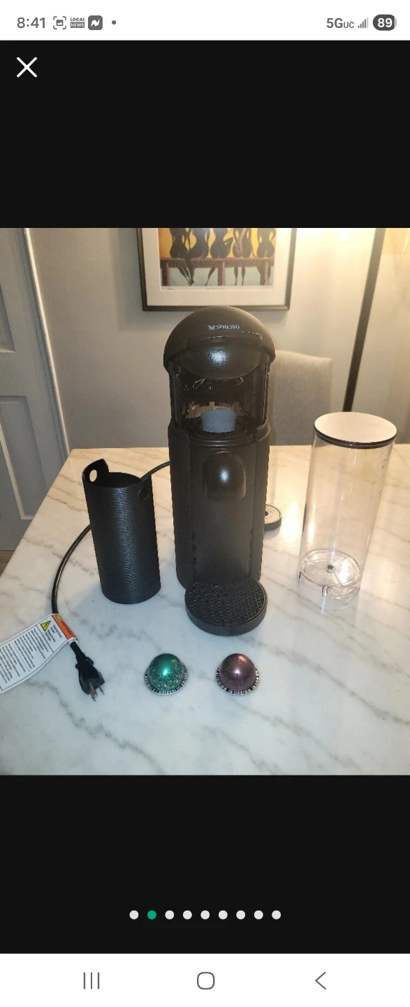 Nespresso VertuoPlus Coffee and Espresso Machine - photo 3
