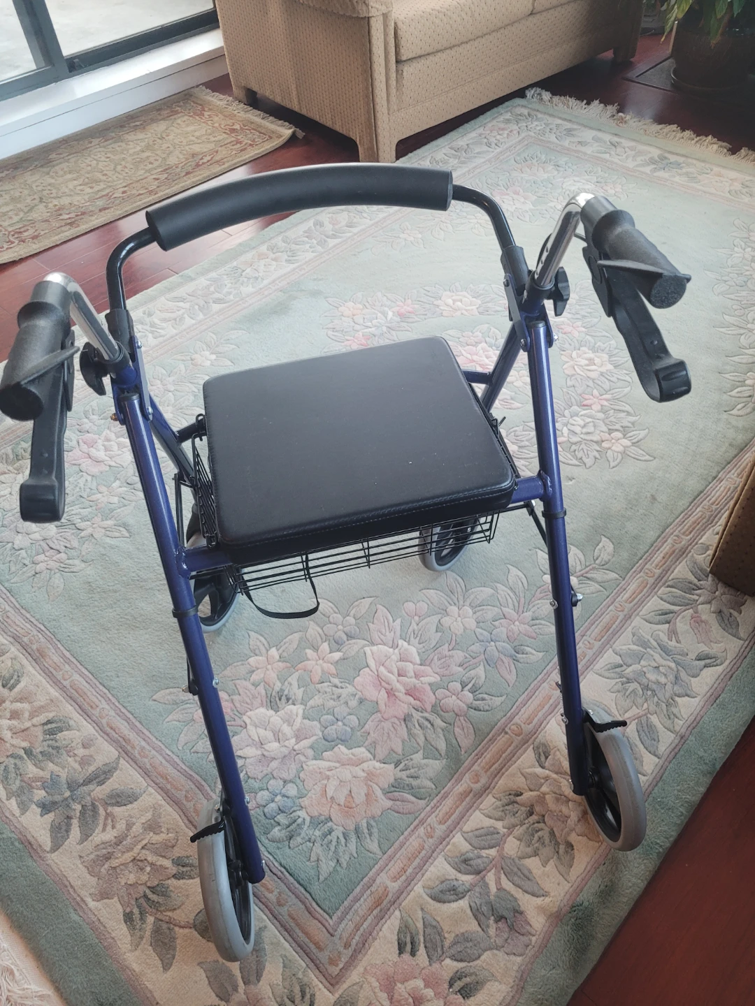 Purple Walker with Seat and Basket - photo 2