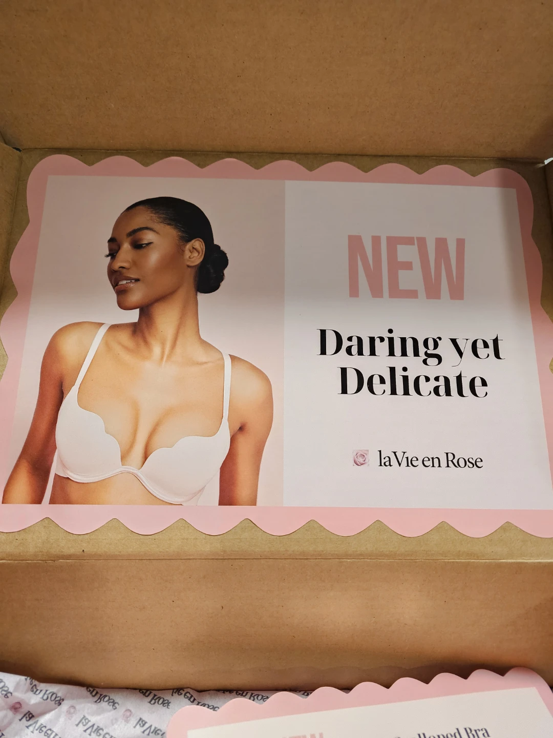 la Vie en Rose - Push-up Scalloped Bra & Bikini Panty - 50% off