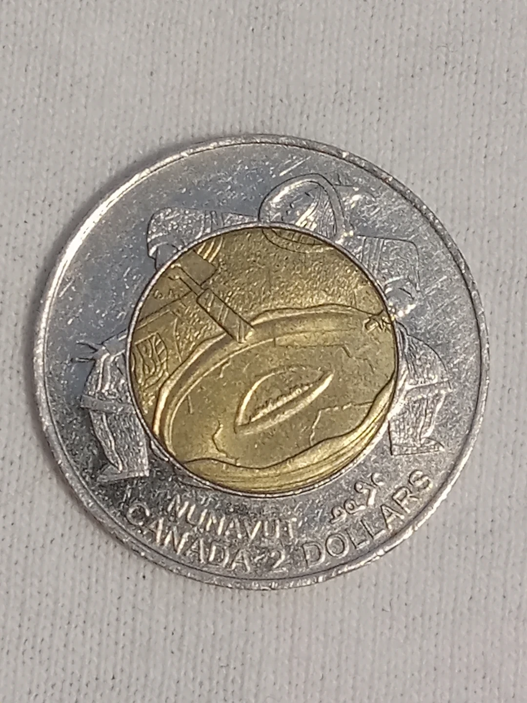 1999 Canadian $2 Nunavut DrummerToonie