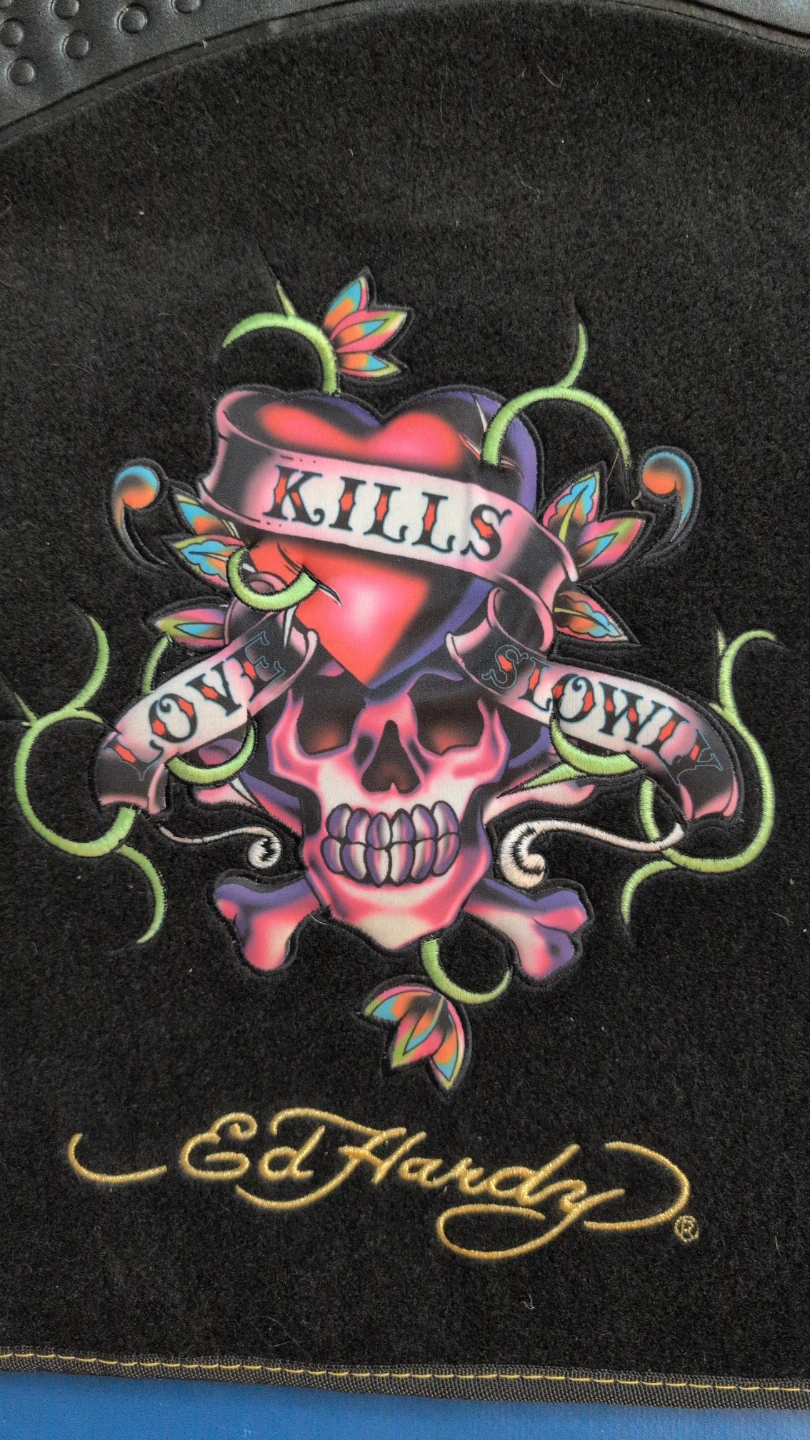 2011 Vintage Brand New Ed Hardy Floor Mats for Car Van Truck SUV - photo 3