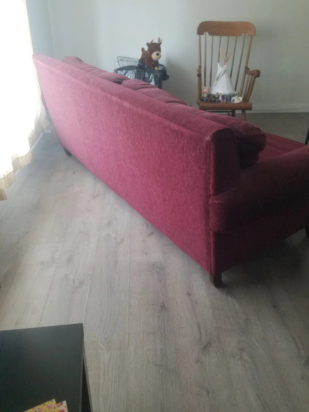 Burgundy Sofa - photo 2