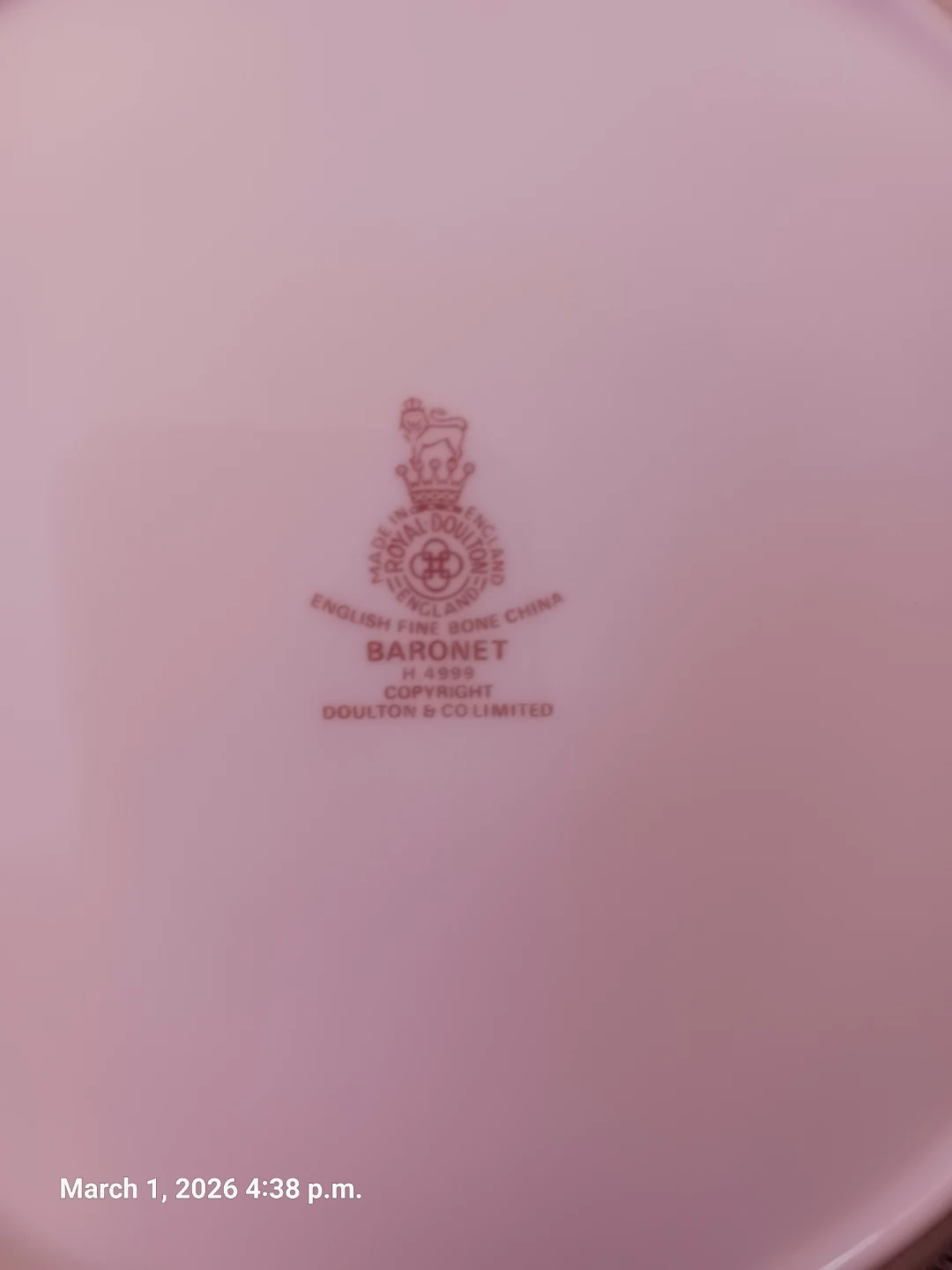 Royal Doulton Baronet Fine Bone China Plate - photo 4