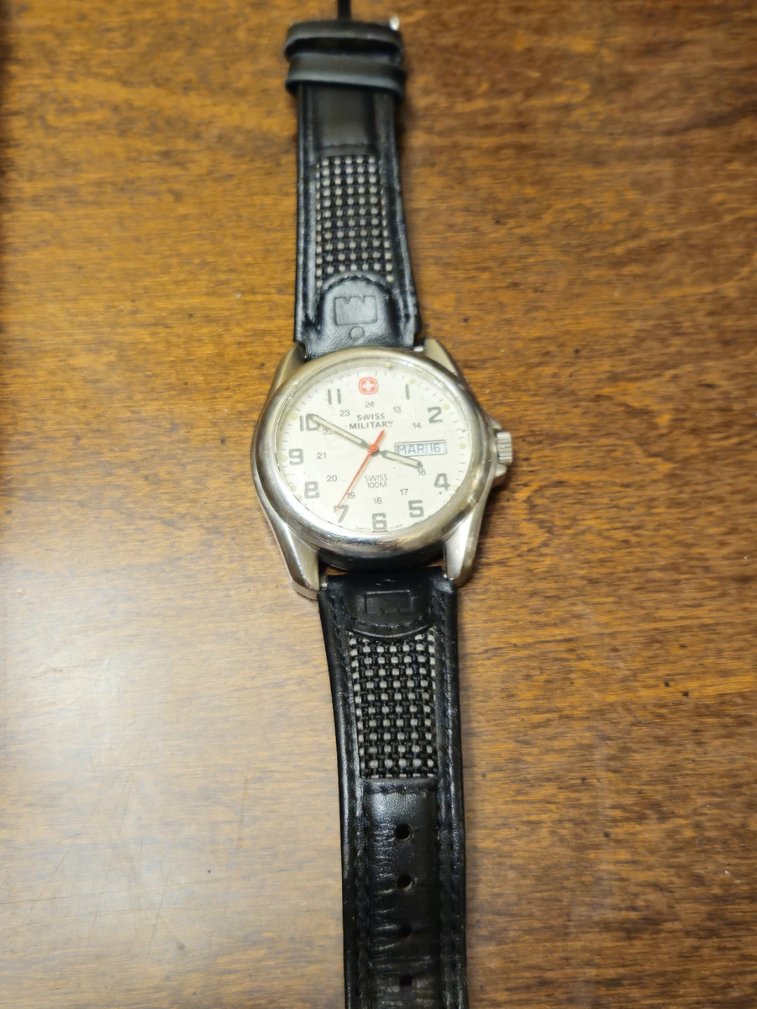 Swiss Military Watch with Leather Strap - photo 2