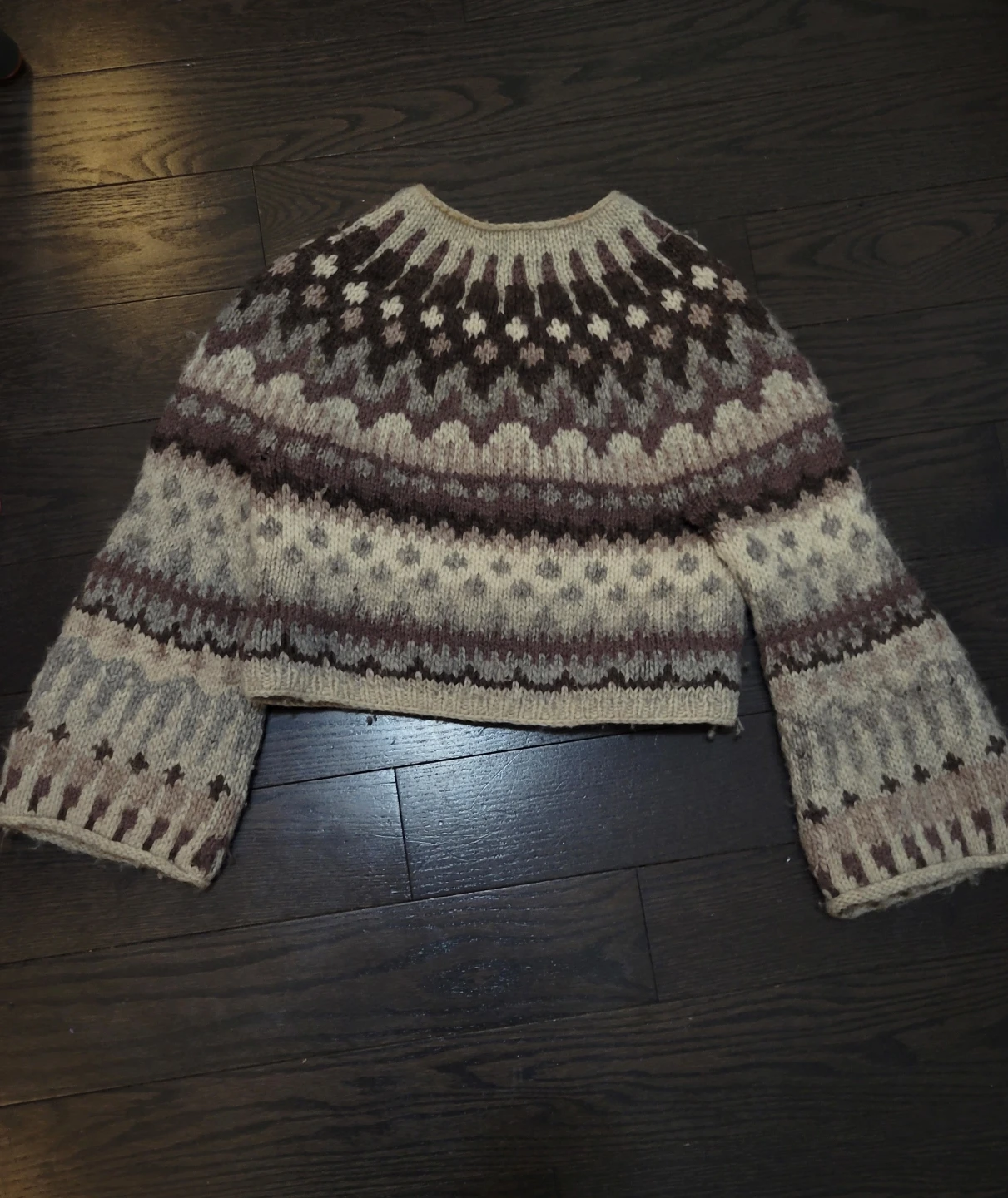 Hand-knit Wool Sweater