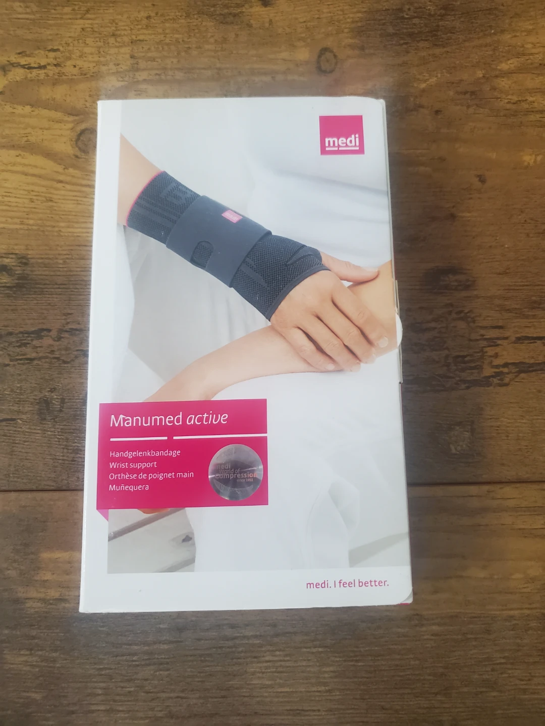 Right , Medi Manumed Active Wrist Support - Size II - Silver