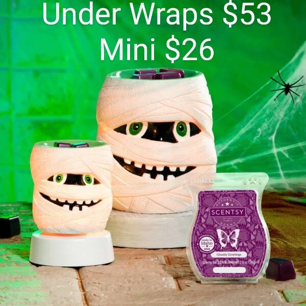 Under Wraps Scentsy Warmers, full size and mini