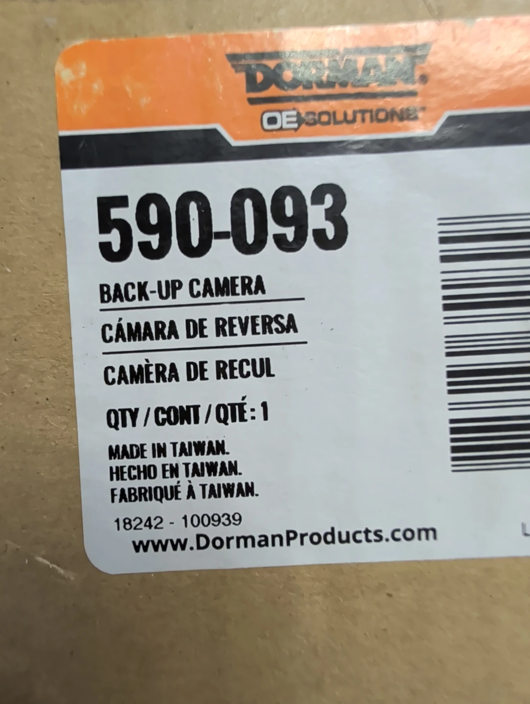 Dorman 590-093 Back-Up Camera - photo 2