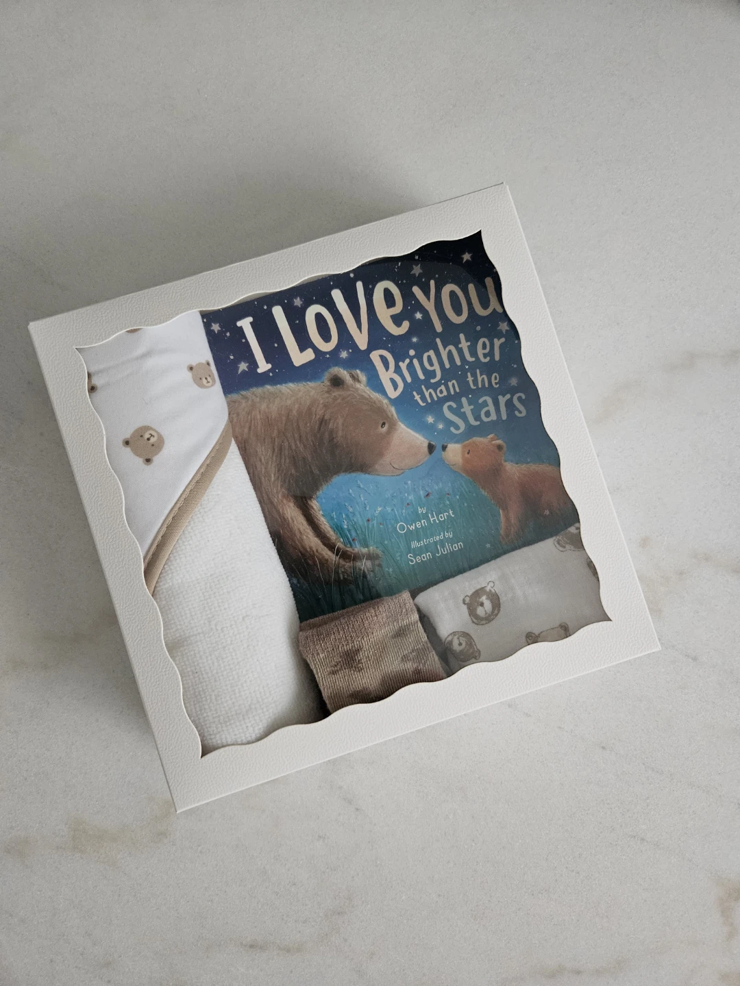 Baby Gift Set with "I Love You Brighter than the Stars" Book