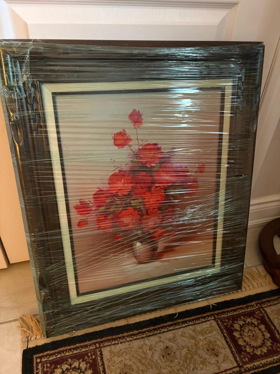 Framed Floral Painting