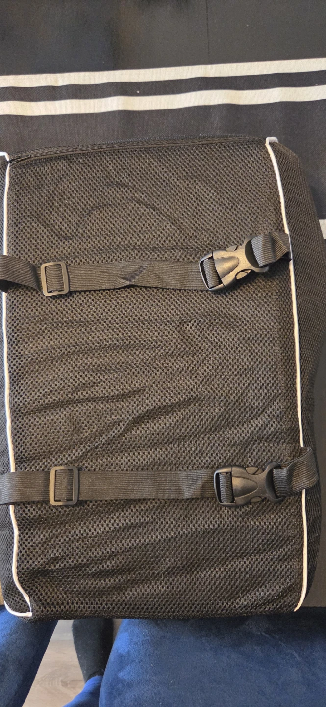 Black Mesh Lumbar Support Cushion with Straps - photo 2