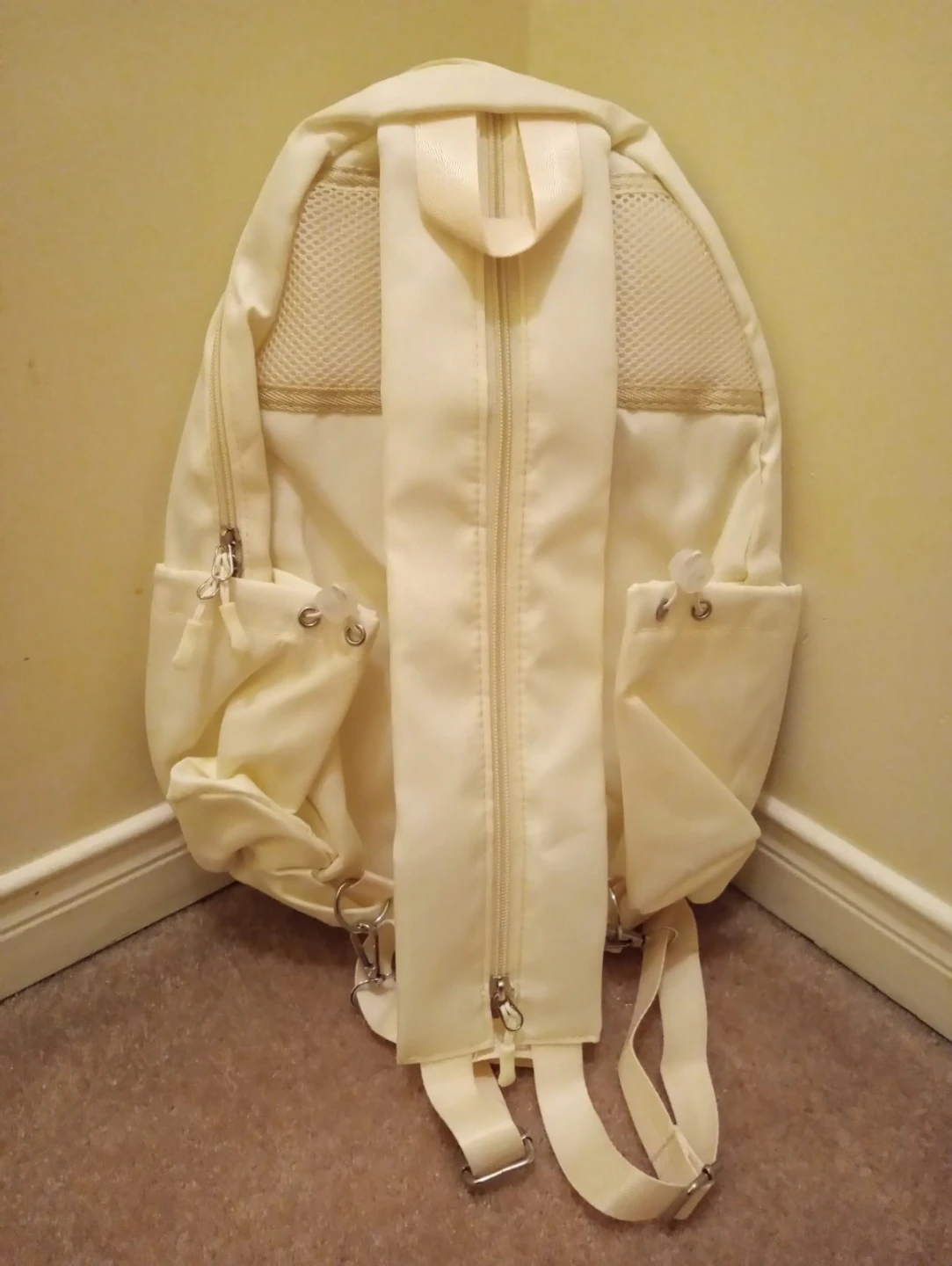 Beige Quilted Racquet Sports Backpack - photo 4